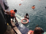 boyfie diving in to pambato reef